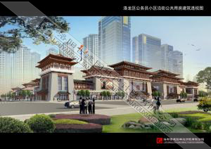 洛阳市龙门大道唐风建筑